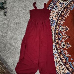 NWT Burgundy Jumpsuit